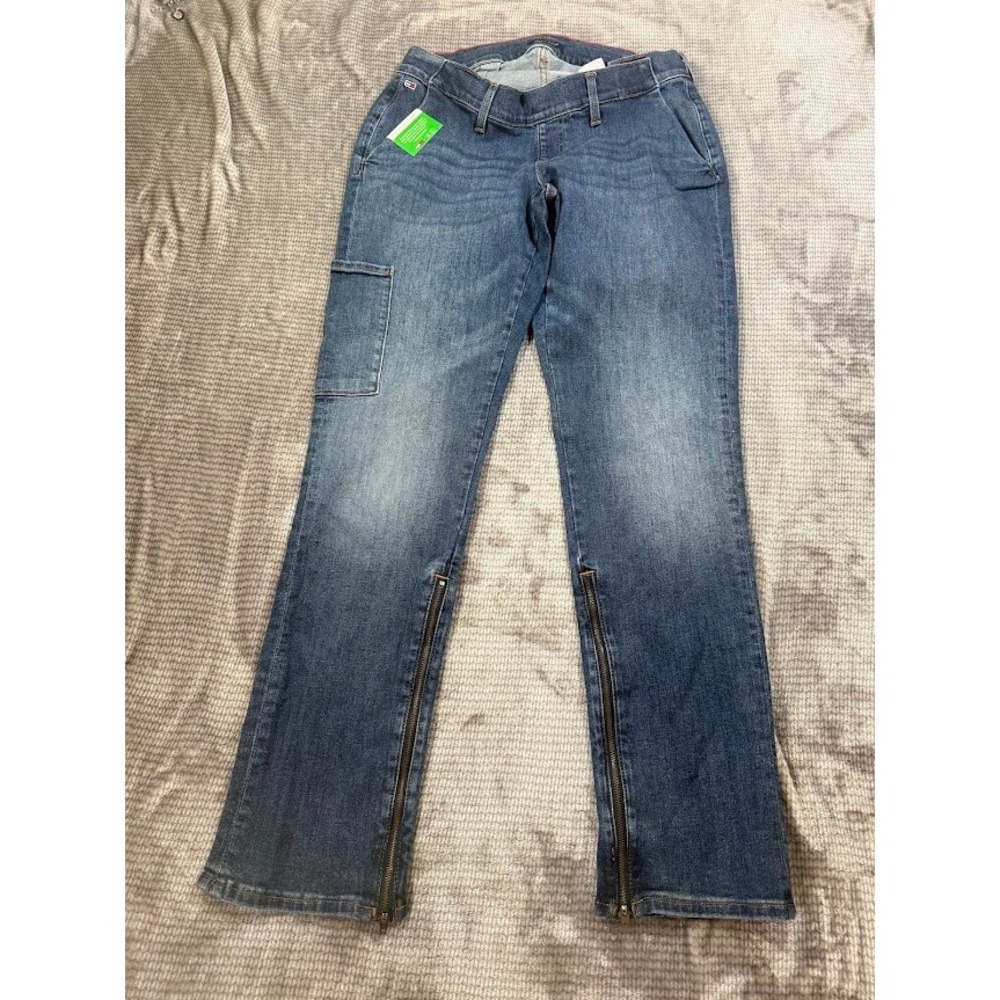 Tommy Hilfiger Adaptive Heritage Rome Straight Jeans 10 Blue Magnetic Fly 30X31.